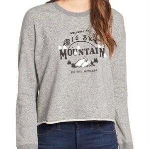 Madewell Big Sky Mountain Montana Crewneck Sweatshirt Top